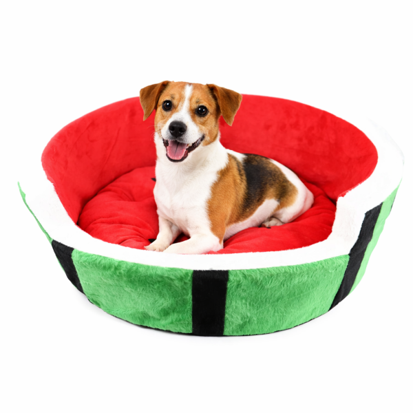 Panier Rond Pastèque pour petits chiens