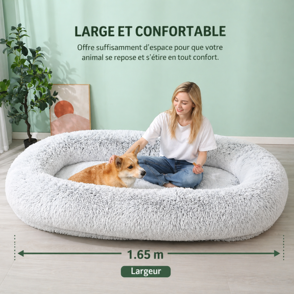 lit confort géant ovale chien