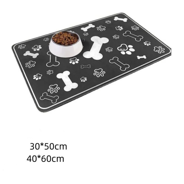 tapis de gamelle absorbant chien