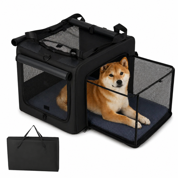 cage transport respirant chien