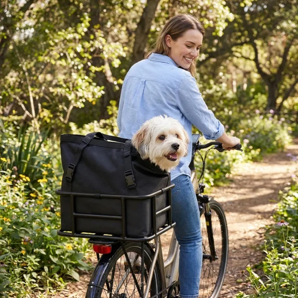 panier arrière vélo pour petits chiens
